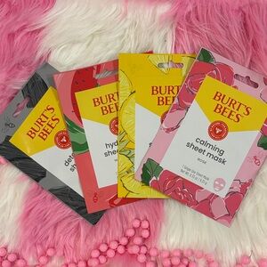 Burt's Bees Skincare Mask Collection - Black, Red, Yellow, Pink